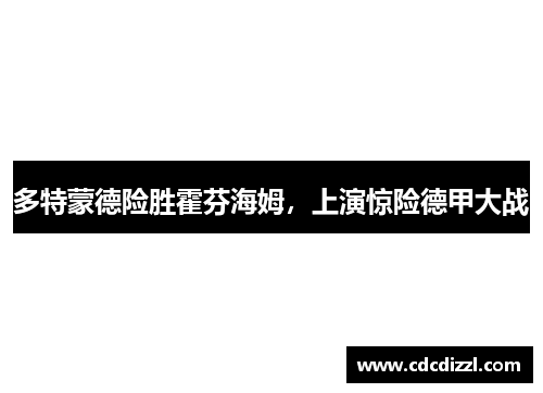 多特蒙德险胜霍芬海姆，上演惊险德甲大战